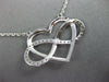 ESTATE .56CT DIAMOND 14KT WHITE & ROSE GOLD BY THE YARD INFINITY HEART NECKLACE