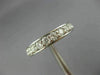 ESTATE .77CT DIAMOND 14KT WHITE GOLD 3D SEMI ETERNITY WEDDIING ANNIVERSARY RING