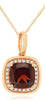 .70CT DIAMOND & AAA RUBY 14KT ROSE GOLD 3D CUSHION & ROUND FUN FLAOTING PENDANT