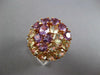 EXTRA LARGE 13.36CT AAA AQUAMARINE & AAA AMETHYST 14KT ROSE GOLD CIRCULAR RING