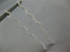 LARGE 1.0CT DIAMOND 14KT WHITE GOLD 3D CLASSIC ELONGATED WAVE HANGING EARRINGS