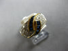 1.20CT DIAMOND & AAA SAPPHIRE 18KT YELLOW GOLD ROUND & BAGUETTE CRISS CROSS RING