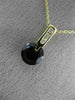 ESTATE 1.48CT DIAMOND & AAA GARNET 14KT YELLOW GOLD ROUND ETOILE PENDANT #22985