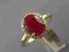 ESTATE 1.37CT DIAMOND & AAA RUBY 14KT ROSE GOLD 3D CLASSIC HALO ENGAGEMENT RING