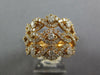 LARGE 2.09CT DIAMOND 18KT ROSE GOLD MULTI ROW INFINITY ETOILE ANNIVERSARY RING