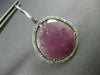 ESTATE 21.67CT DIAMONDS & AAA PINK TOURMALINE 14K WHITE GOLD 3D HANGING EARRINGS