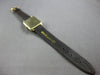 ANTIQUE LARGE 14KT YELLOW GOLD 3D RECTANGULAR LONGINES MENS WATCH #27972