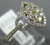 ESTATE .53CT DIAMOND 14KT TWO TONE GOLD 3D CLUSTER MARQUISE SHAPE LOVE KNOT RING