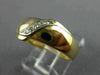 ESTATE .05CT DIAMOND 14KT WHITE & YELLOW GOLD MENS WEDDING RING BAND#22004