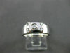 ESTATE .32CT ROUND DIAMOND 14KT WHITE GOLD ETOILE RECTANGULAR FUN RING #12037