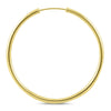 ESTATE EXTRA LARGE 14K YELLOW GOLD 3D CLASSIC FLEXIBLE FUN HOOP HANGING EARRINGS