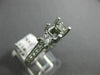 ESTATE .57CT DIAMOND 14K WHITE GOLD 3D FILIGREE SEMI MOUNT ENGAGEMENT RING #1572