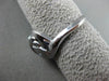 ESTATE LARGE .10CT DIAMOND 14KT WHITE GOLD DOUBLE HEART ETOILE RING #21028