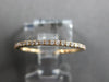 ESTATE .30CT DIAMOND 18K YELLOW GOLD 1MM ROUND ETERNITY WEDDING ANNIVERSARY RING