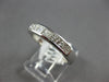 ESTATE .68CT DIAMOND 14KT WHITE GOLD PRINCESS CHANNEL WEDDING ANNIVERSARY RING
