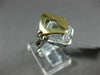 ESTATE WIDE .25CT DIAMOND 18KT WHITE & YELLOW 3D GOLD SQUARE FILIGREE FUN RING