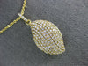 ESTATE LARGE 1.39CT DIAMOND 18KT YELLOW GOLD 3D MULTI ROW MARQUISE SHAPE PENDANT