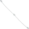ESTATE 1.0CT DIAMOND 14KT WHITE GOLD 3D CLASSIC BY THE YARD LOVE NECKLACE