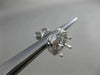 ESTATE .57CT DIAMOND 18KT WHITE GOLD 3D SQUARE FILIGREE HALO EARRING JACKETS 5mm