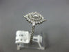 ESTATE .66CT DIAMOND 14KT WHITE GOLD ROUND & MARQUISE FLOWER SNOWFLAKE FUN RING