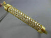 ESTATE 1.15CT DIAMOND 14KT YELLOW GOLD 3D CLASSIC MULTI ROW PAVE BANGLE BRACELET