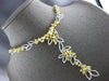GIA EXTRA LARGE 25.57CT DIAMOND 18KT 2 TONE GOLD 3D MULTI SHAPE LARIAT NECKLACE