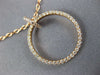 ESTATE .41CT DIAMOND 18KT ROSE GOLD 3D CLASSIC CIRCLE OF LIFE FUN PENDANT