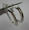 ESTATE .65CT DIAMOND 14KT WHITE GOLD 3D OVAL ETOILE CLIP ON HOOP EARRINGS