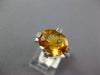 5.74CT DIAMOND & AAA CITRINE 14K WHITE GOLD OVAL & ROUND FRIENDSHIP PROMISE RING