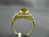 ESTATE 3.09CT DIAMOND & EXTRA FACET YELLOW TOPAZ 14KT YELLOW GOLD INFINITY RING