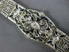 LARGE ART DECO 1.82CT DIAMOND & AAA SAPPHIRE PLATINUM & 14KT WHITE GOLD BRACELET