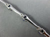 ESTATE 4.08CT DIAMOND & AAA SAPPHIRE 18KT WHITE GOLD ROUND 3mm TENNIS BRACELET