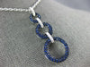 LARGE 2.13CT DIAMOND & SAPPHIRE 18KT WHITE GOLD CIRCLE OF LIFE JOURNEY PENDANT