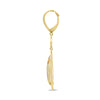 4.8CT DIAMOND & AAA CITRINE 14K YELLOW GOLD TEAR DROP LEVERBACK HANGING EARRINGS