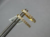 ESTATE .53CT DIAMOND 18KT YELLOW GOLD 3D CLASSIC OVAL HUGGIE HANGING EARRINGS