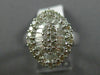 ESTATE LARGE 1.92CT DIAMOND 18K WHITE GOLD MARQUISE CLUSTER FRIENDSHIP LOVE RING