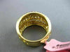 LARGE 3.12CT WHITE & FANCY YELLOW DIAMOND 18KT TWO TONE GOLD 3D ANNIVERSARY RING