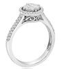 .55CT DIAMOND 18K WHITE GOLD ROUND PRINCESS & MARQUISE SHAPE INVISIBLE HALO RING