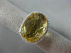 ESTATE 13.20CT DIAMOND & AAA EXTRA FACET CITRINE 14KT YELLOW GOLD OVAL HALO RING