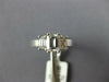 ESTATE 1.15CT DIAMOND 14KT WHITE GOLD 3 STONE BAGUETTE CLASSIC ENGAGEMENT RING