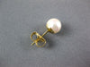 ESTATE AAA SOUTH SEA PEARL 14KT YELLOW GOLD 3D CLASSIC 6MM STUD EARRINGS #27275