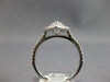 ESTATE WIDE 1.18CT DIAMOND 14KT WHITE GOLD 3D CLASSIC ROUND ENGAGEMENT RING