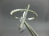 ESTATE LARGE .61CT DIAMOND 18KT WHITE GOLD 3D CLASSIC X LOVE FUN RING