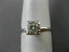 ANTIQUE .75CT OLD MINE DIAMOND 14K WHITE GOLD 3D FISHTAIL ENGAGEMENT RING #3546