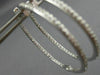 ESTATE 1.42CT ROUND DIAMOND 14KT WHITE GOLD 3D INSIDE OUT HOOP EARRINGS #18562