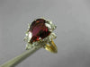 3.55CT DIAMOND & AAA PINK TOURMALINE 14K 2 TONE GOLD PEAR SHAPE ENGAGEMENT RING