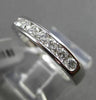 ESTATE .50CT ROUND DIAMOND 14KT WHITE GOLD 7 STONE CHANNEL ANNIVERSARY RING
