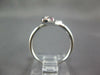 ESTATE LARGE .38CT DIAMOND & AAA RUBY 18KT WHITE GOLD 3D DOUBLE SNAKE FUN RING