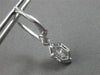 1.08CT DIAMOND 18K WHITE GOLD ROUND & MARQUISE LEVERBACK HANGING EARRINGS #27846