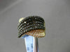 ESTATE LARGE 1.92CTW WHITE & BLACK DIAMOND 18KT YELLOW GOLD LOVE FUN RING